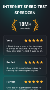 اسکرین شات 2 برنامه Speed Test 5G, Wifi - SpeedZen