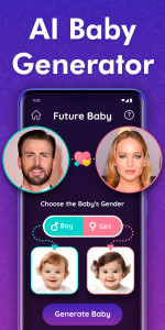 اسکرین شات برنامه AI Baby Face Generator 1