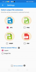 اسکرین شات برنامه PSD Converter(PSD to PNG,WEBP, 3