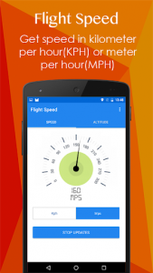 اسکرین شات برنامه Flight Speed - GPS based meter 4