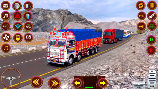 اسکرین شات 2 برنامه Indian Truck Offroad Cargo 3D