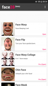 اسکرین شات برنامه Funny Face Changer Warp Camera 8