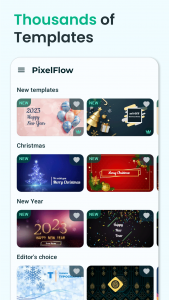 اسکرین شات 2 برنامه PixelFlow: Intro Video maker