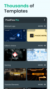 اسکرین شات برنامه PixelFlow: Intro Video Maker 1