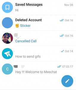اسکرین شات برنامه MeeChat 1