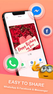 اسکرین شات برنامه Birthday Stickers For WhatsApp-Love & Emoji 4