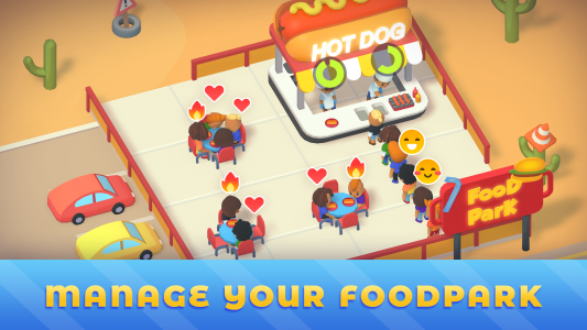 اسکرین شات بازی Idle Food Park Tycoon 1