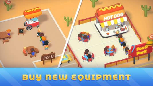 اسکرین شات 2 بازی Idle Food Park Tycoon