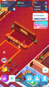 اسکرین شات 4 بازی Idle Hotel Tycoon Empire
