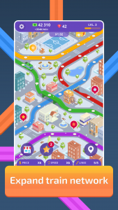 اسکرین شات بازی Idle Trains Tycoon - Make city subway network 2