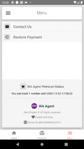 اسکرین شات برنامه WA Agent-Online and Last Seen Tracker For Whatsapp 7