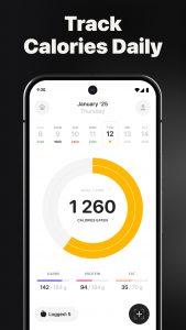 اسکرین شات 3 برنامه Calz: Calorie Counter AI