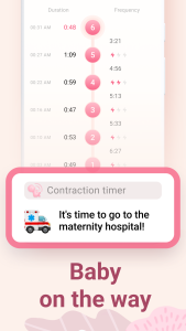 اسکرین شات 3 برنامه Contraction Timer & Counter