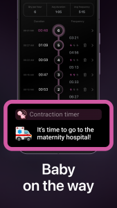 اسکرین شات برنامه Contraction Timer & Counter 3