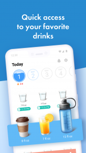 اسکرین شات برنامه Water Reminder & Tracker PRO 6