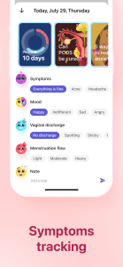 اسکرین شات 6 برنامه Clover - Period tracker