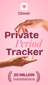 اسکرین شات 1 برنامه Clover-Period & Cycle Tracker