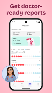 اسکرین شات 5 برنامه Clover－Period & Cycle Tracker