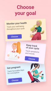 اسکرین شات برنامه Clover－Period & Cycle Tracker 3