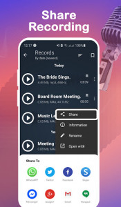 اسکرین شات برنامه HD Voice Recorder & Audio Recorder | Recording App 3