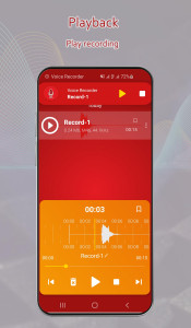 اسکرین شات 4 برنامه Voice Recorder & Audio Records