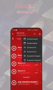 اسکرین شات 5 برنامه Voice Recorder & Audio Records