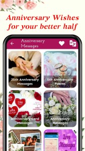 اسکرین شات 2 برنامه Happy Anniversary Wishes