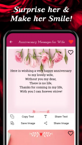 اسکرین شات برنامه Wedding Anniversary Wishes 4