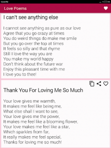 اسکرین شات برنامه Beautiful Romantic Love Poems For Your Beloved 7