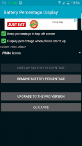 اسکرین شات برنامه Battery Percentage Display 2