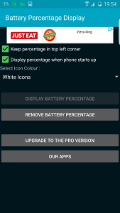 اسکرین شات 2 برنامه Battery Percentage Display