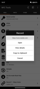 اسکرین شات 2 برنامه NFC Tools