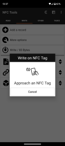 اسکرین شات برنامه NFC Tools 4