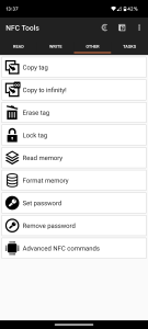 اسکرین شات 5 برنامه NFC Tools