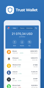 اسکرین شات برنامه Trust: Crypto & Bitcoin Wallet 1