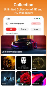 اسکرین شات برنامه HD Mobile Wallpaper Change 8