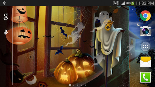 اسکرین شات برنامه Halloween Live Wallpaper HD 6