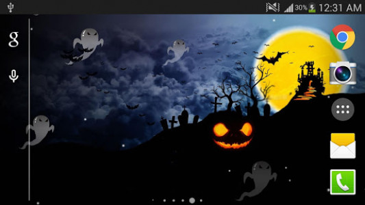 اسکرین شات برنامه Halloween Live Wallpaper HD 1
