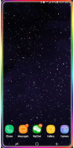 اسکرین شات برنامه Galaxy Edge lighting Live Wallpaper 7