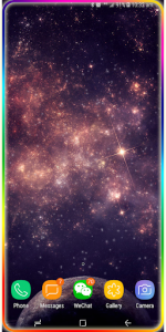 اسکرین شات برنامه Galaxy Edge lighting Live Wallpaper 6