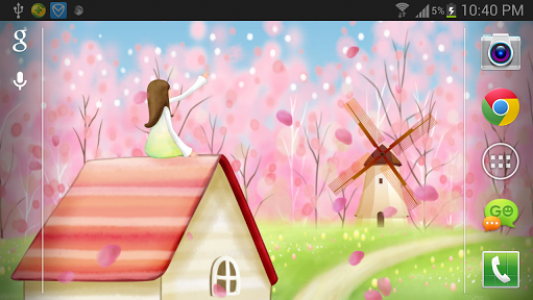اسکرین شات برنامه Sakura Live Wallpaper FREE 4