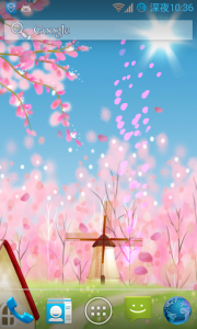 اسکرین شات برنامه Sakura Live Wallpaper FREE 3