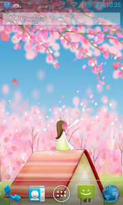 اسکرین شات برنامه Sakura Live Wallpaper FREE 1