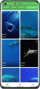 اسکرین شات برنامه 3D Shark in the Live Wallpaper 1