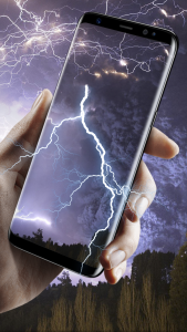 اسکرین شات برنامه Thunderstorm 3D Live Wallpaper 1