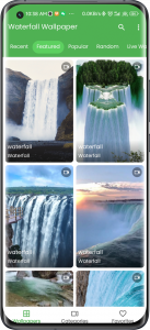 اسکرین شات برنامه 3D Waterfall Live Wallpaper 5
