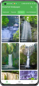 اسکرین شات برنامه 3D Waterfall Live Wallpaper 7