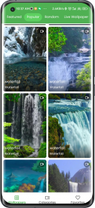اسکرین شات برنامه 3D Waterfall Live Wallpaper 4