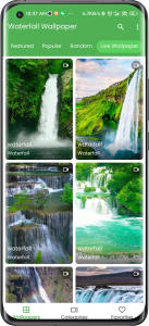 اسکرین شات برنامه 3D Waterfall Live Wallpaper 2