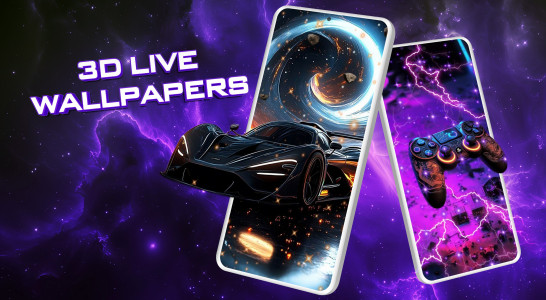 اسکرین شات 1 برنامه 3D Live Wallpapers - 4K & 4D